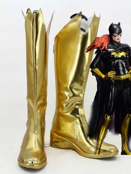 Botas Doradas Brillantes de Batgirl